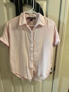 Light Pink Button-Up Shirt by Gloria Vanderbilt